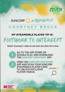 2019 Tap 'N' Play Suncorp Super Netball - #Teamgirls #TG-01 Courtney Bruce Back